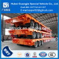 trailer truck hot sales 80T 3 axle extendable low flatbed semi trailer